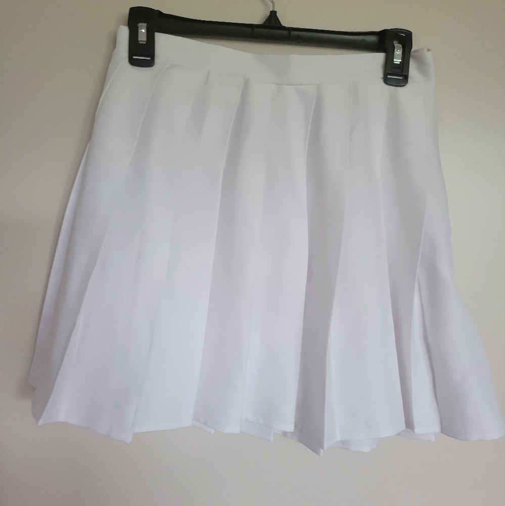 Rewind Women's White Pleated Tennis Skirt Size Small